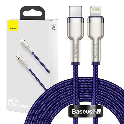 Baseus Cafule Series USB-C кабел за Lightning 20W 2m (лилав)