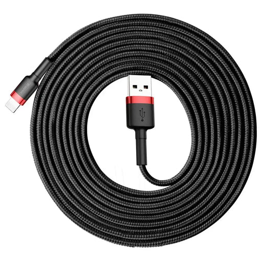 Baseus Cafule USB-A / Lightning 2A QC 3.0 кабел 3 м - черен