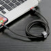 Baseus Cafule USB-A / Lightning 2A QC 3.0 кабел 3 м - черен