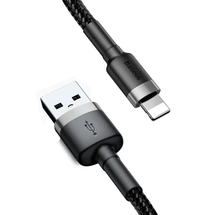 Baseus Cafule USB-A / Lightning 2A QC 3.0 кабел 3 м - черен