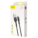 Baseus Cafule USB-A / Lightning 2A QC 3.0 кабел 3 м - черен