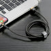 Baseus Cafule USB-A / Lightning 2A QC 3.0 кабел 3 м - черен