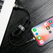 Baseus Cafule USB-A / Lightning 2A QC 3.0 кабел 3 м - черен