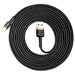 Baseus Cafule USB-A / Lightning 2A QC 3.0 кабел 3 м - черен
