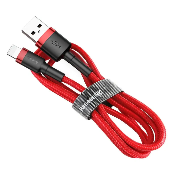 Baseus Cafule USB-A / Lightning 2A QC 3.0 кабел 3 м - червен
