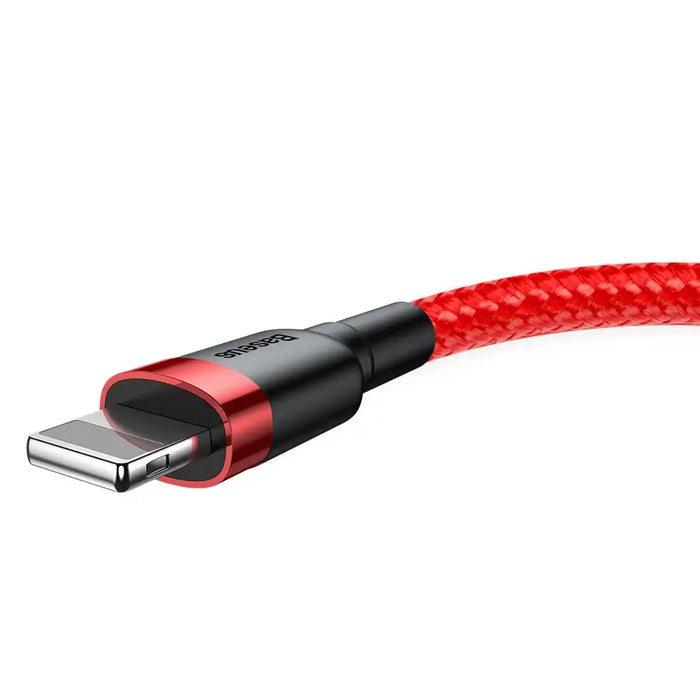 Baseus Cafule USB-A / Lightning 2A QC 3.0 кабел 3 м - червен