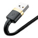 Baseus Cafule USB-A / Lightning 2A QC 3.0 кабел 3 м - черен