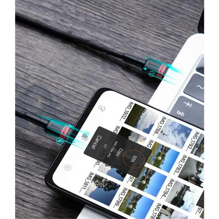 Baseus CATKLF-AL91 USB-C - USB-C PD QC кабел 100W 5A