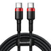 Baseus CATKLF-AL91 USB-C - USB-C PD QC кабел 100W 5A