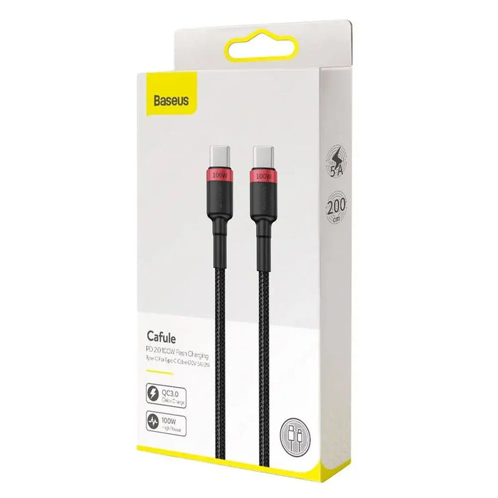 Baseus CATKLF-AL91 USB-C - USB-C PD QC кабел 100W 5A