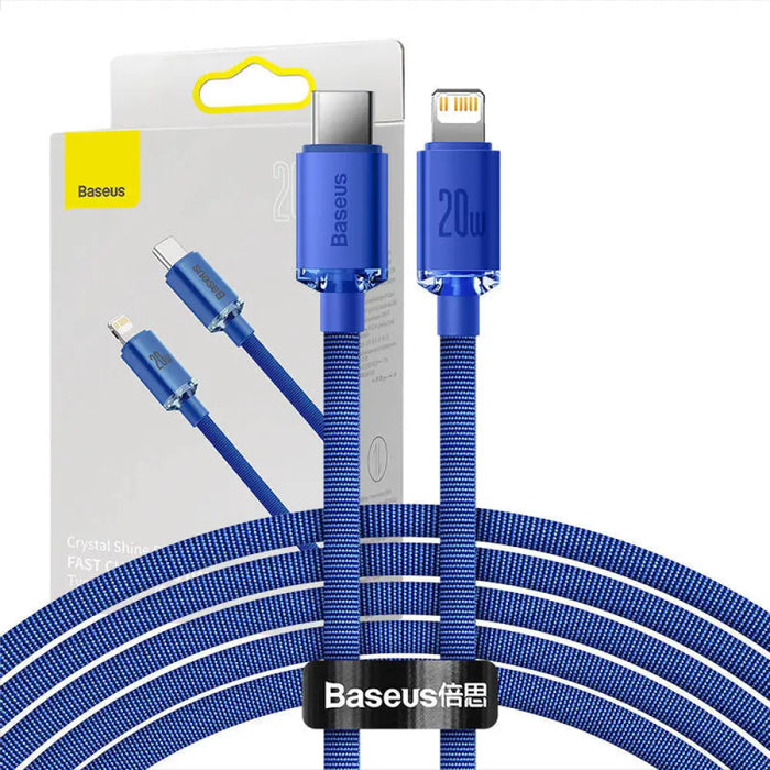 Baseus Crystal Shine кабел USB-C към Lightning 20W PD 2m