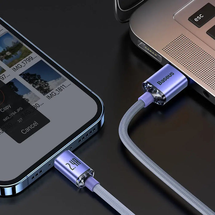 Baseus Crystal Shine Series кабел USB кабел за бързо