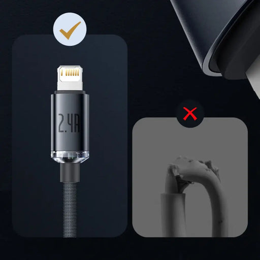 Baseus Crystal Shine Series кабел USB кабел за бързо