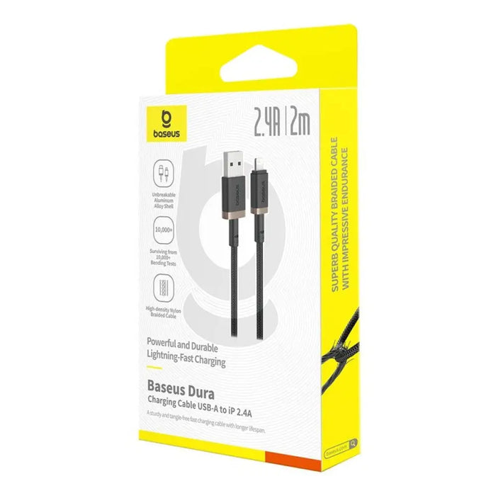 Baseus Dura Type A to IP 2.4A 2 m кабел за бързо зареждане