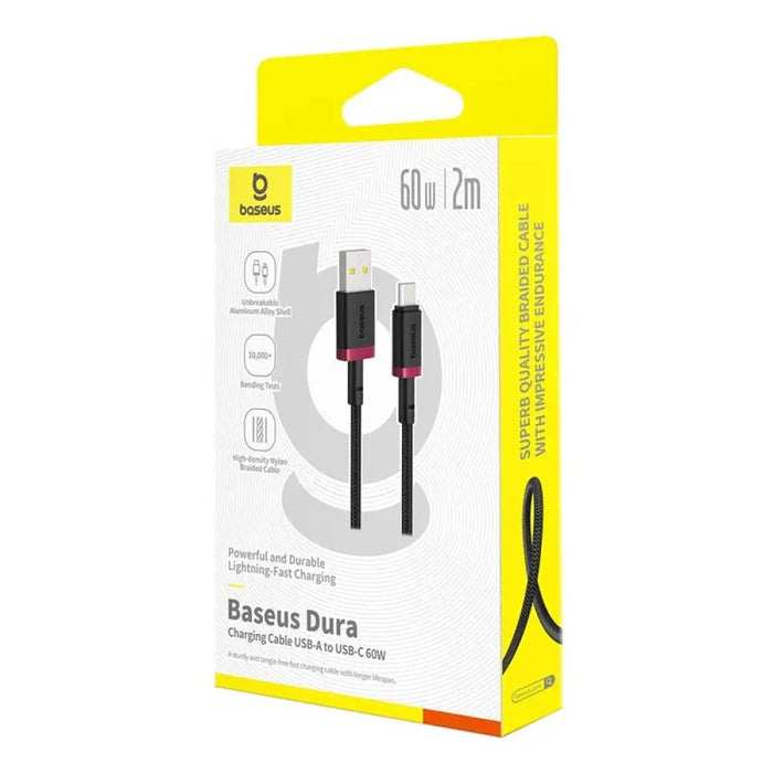 Baseus Dura USB тип A към тип C 60 W кабел за бързо