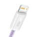Baseus Dynamic кабел USB към Lightning 2.4A 2m (лилав)