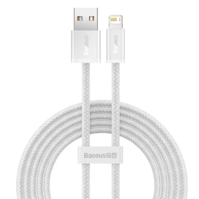 Baseus Dynamic кабел USB към Lightning 2.4A 2m (бял)