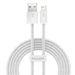Baseus Dynamic кабел USB към Lightning 2.4A 2m (бял)
