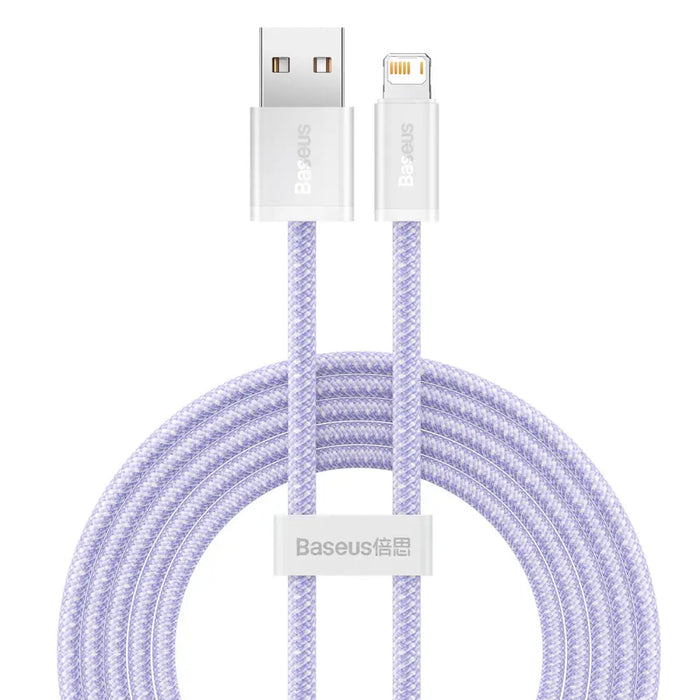 Baseus Dynamic кабел USB към Lightning 2.4A 2m (лилав)