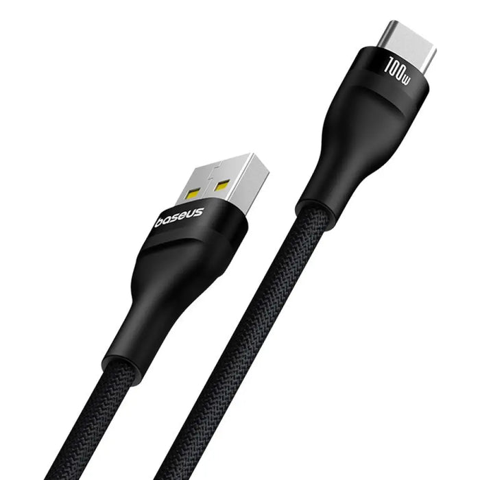 Baseus Flash 2 USB-A / USB-C кабел 100W 1 м - черен