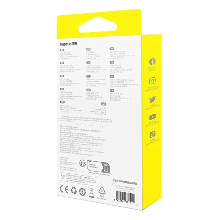 Baseus Flash 2 USB-A / USB-C кабел 100W 1 м - черен