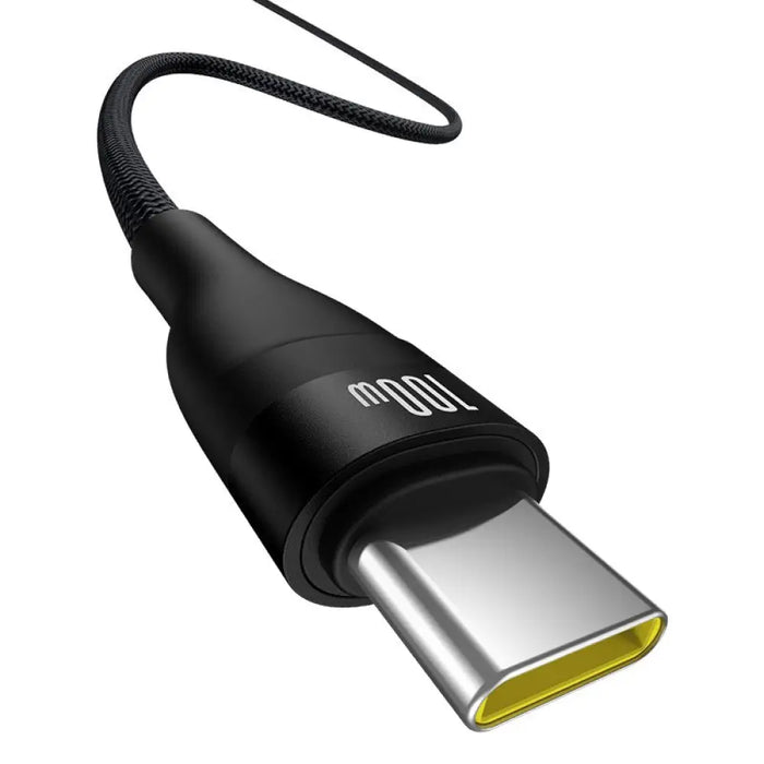 Baseus Flash 2 USB-A / USB-C кабел 100W 1 м - черен