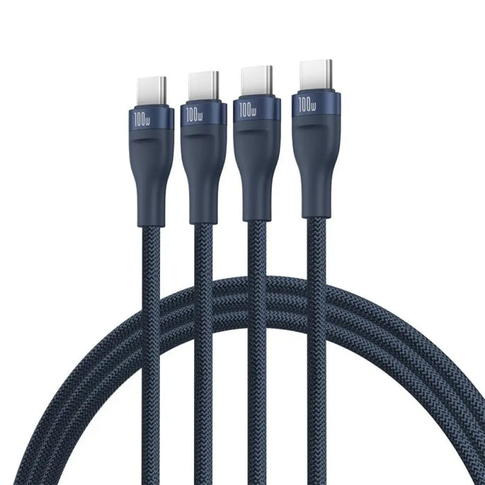 Baseus Flash Series Type C към C + C + C кабел за бързо