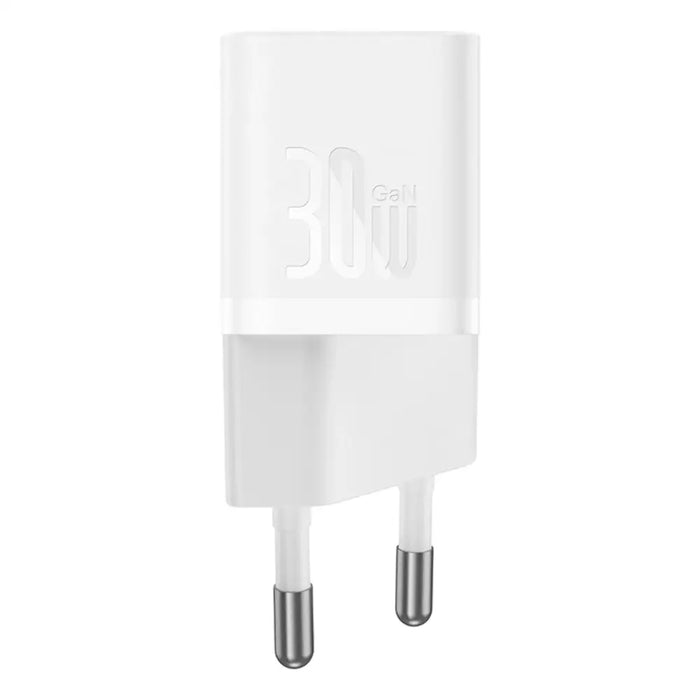 Baseus GaN5 30W USB-C мини стенно зарядно устройство - бяло
