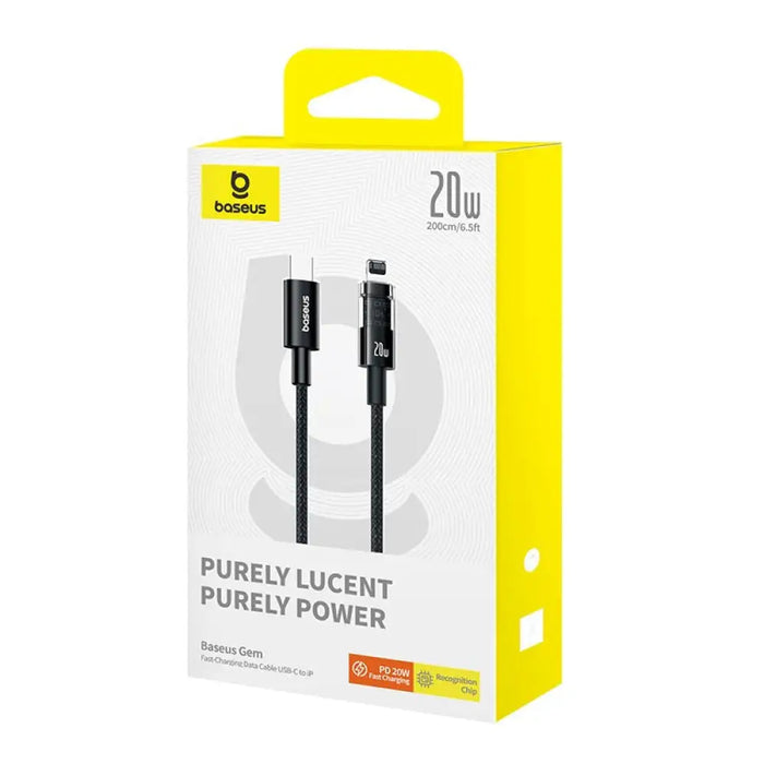 Baseus Gem USB-C към iP кабел за бързо зареждане 2 м 20 W