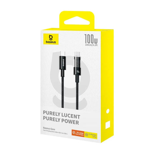 Baseus Gem USB C към USB C кабел за бързо зареждане 1 м 100