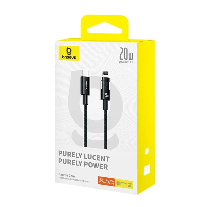 Baseus Gem USB-C към iP кабел за бързо зареждане 1 m 20 W