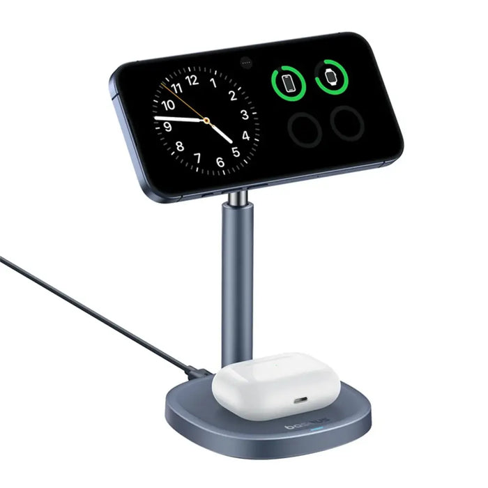Baseus Inductive Charger Stand Orbit 2 Pro Qi2 20W (сив)