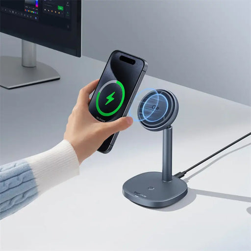 Baseus Inductive Charger Stand Orbit 2 Pro Qi2 20W (сив)
