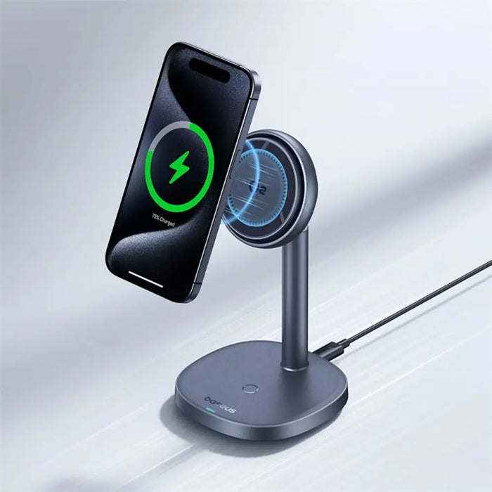 Baseus Inductive Charger Stand Orbit 2 Pro Qi2 20W (сив)