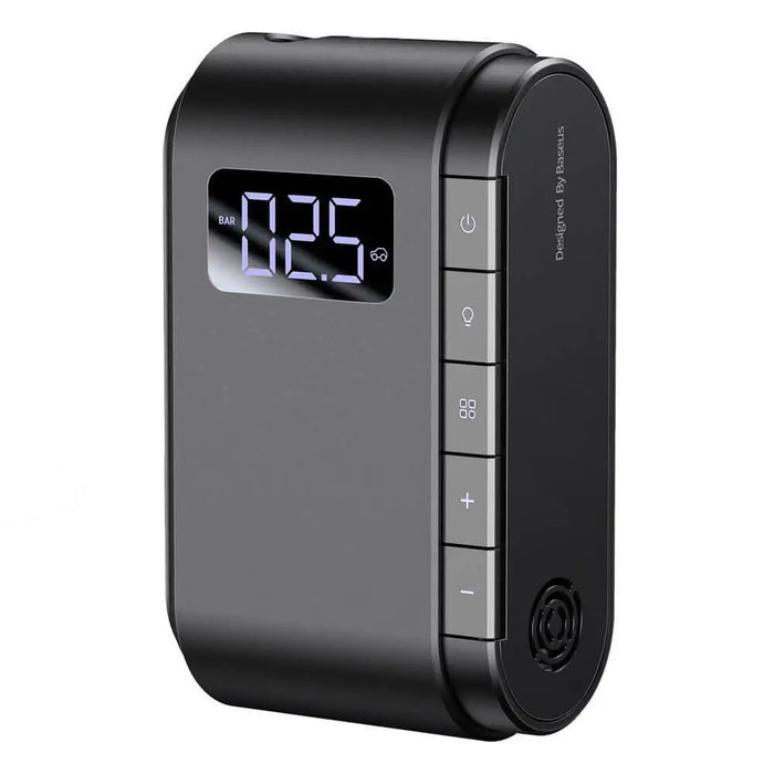 Baseus Компресор за автомобилни гуми 4000 mAh батерия Black
