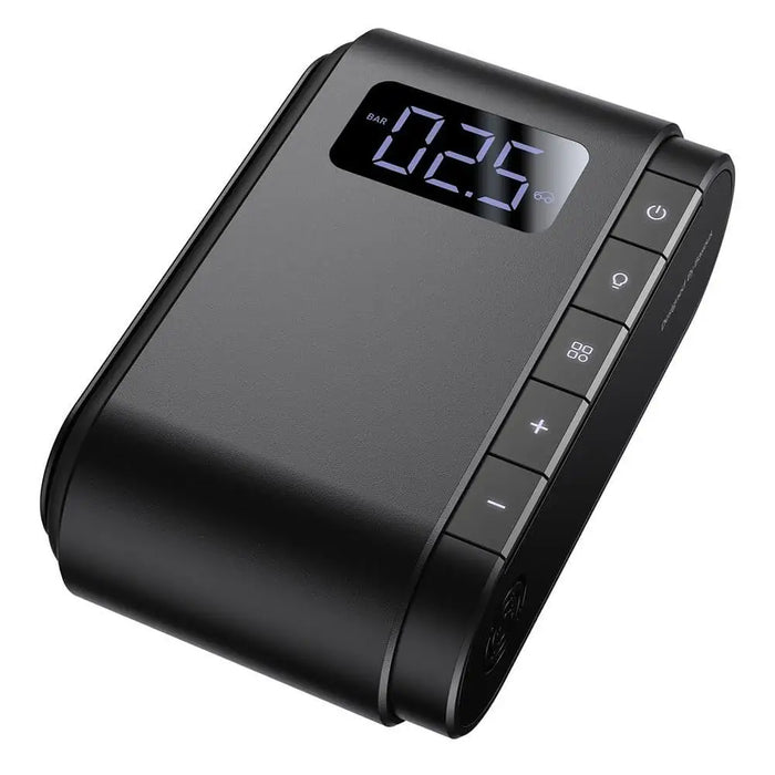 Baseus Компресор за автомобилни гуми 4000 mAh батерия Black