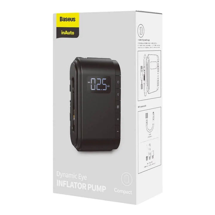 Baseus Компресор за автомобилни гуми 4000 mAh батерия Black