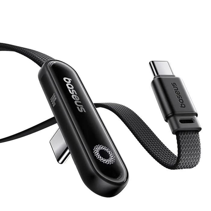 Baseus MVP 3 USB-C - USB-C 100W кабел ъглов 1 м - черен
