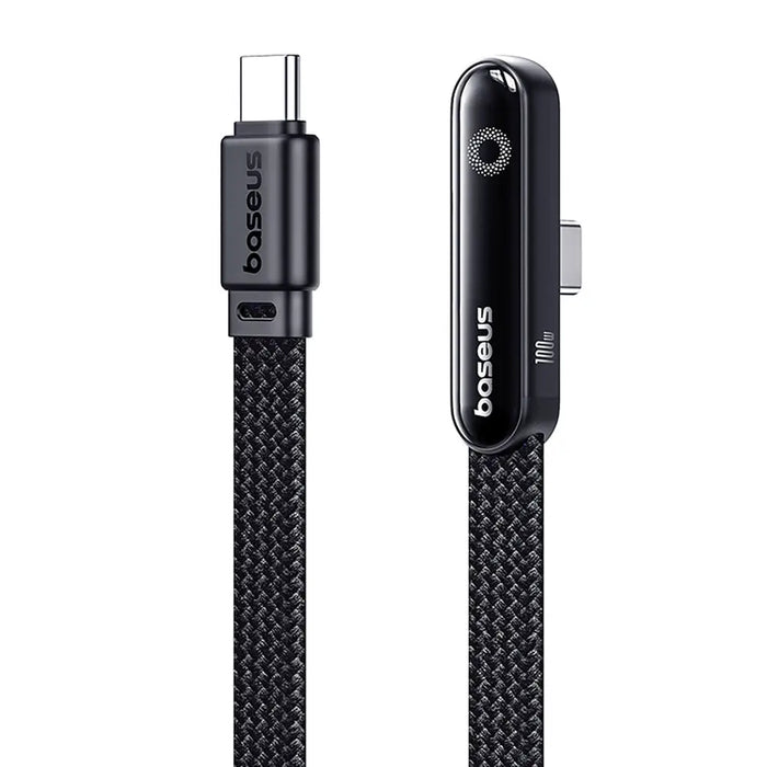 Baseus MVP 3 USB-C - USB-C 100W кабел ъглов 1 м - черен