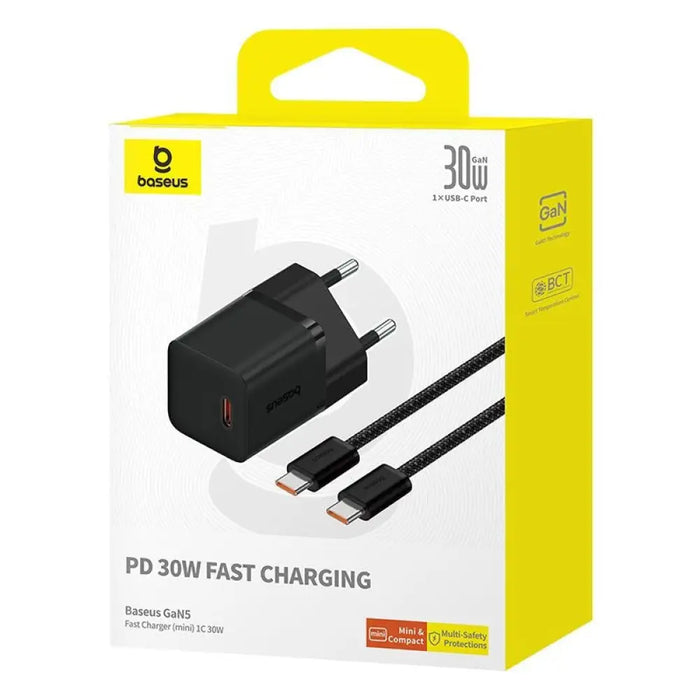 Baseus P10110902113-01 USB-C GaN5 mini 30W мрежово зарядно