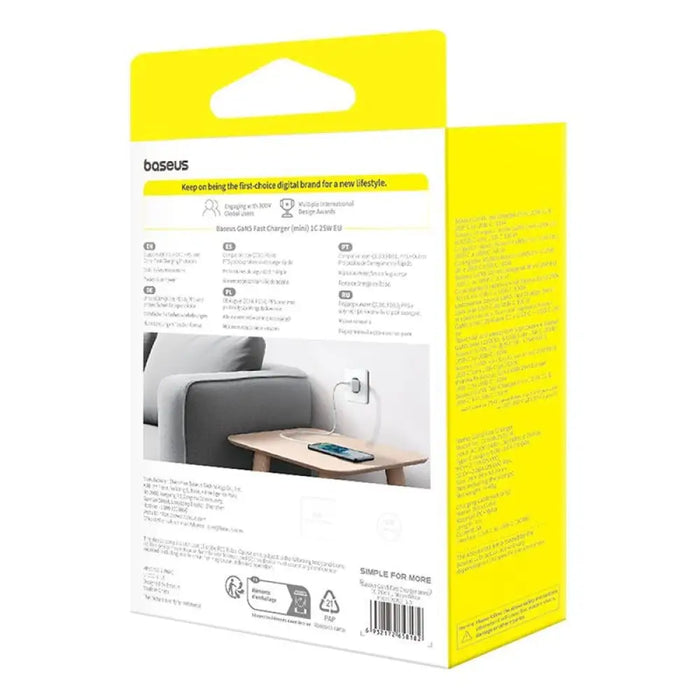 Baseus P10110909213-01 USB-C GaN5 mini 25W мрежово зарядно