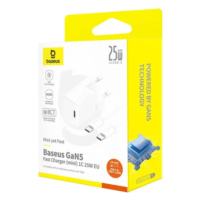 Baseus P10110909213-01 USB-C GaN5 mini 25W мрежово зарядно