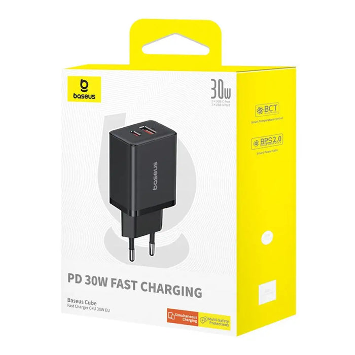 Baseus P10111404113-00 Cube USB-C / USB-A 30W мрежово