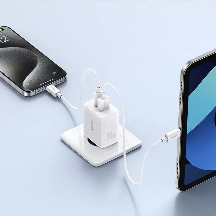 Baseus P10111404213-00 Cube USB-C / USB-A 30W мрежово