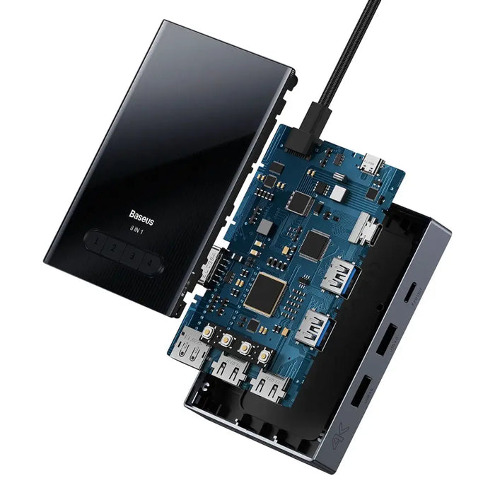 Baseus PioneerJoy 8-в-1 USB-C хъб HDMI 4K@60Hz + HDMI