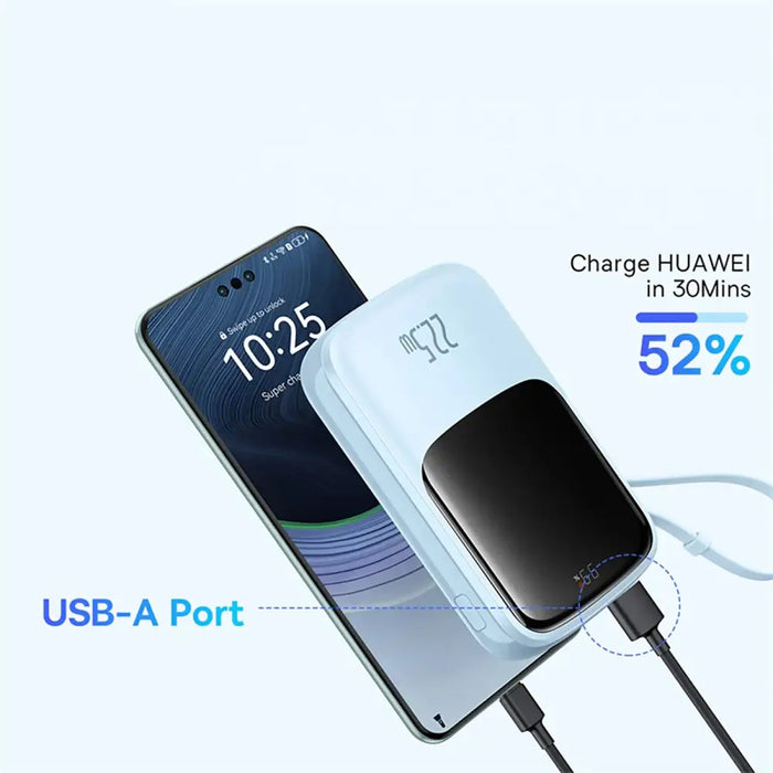 Baseus Qpow Pro + 22.5W 10000mAh USB-C Преносима батерия