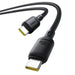 Baseus Silky Series 100W USB-C - USB-C 1m кабел - черен