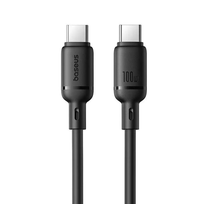 Baseus Silky Series 100W USB-C - USB-C 1m кабел - черен