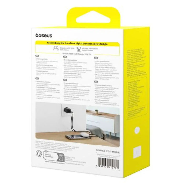 Baseus Travel Charger Palm Series C + U PD 3.0 QC 3.0 20W