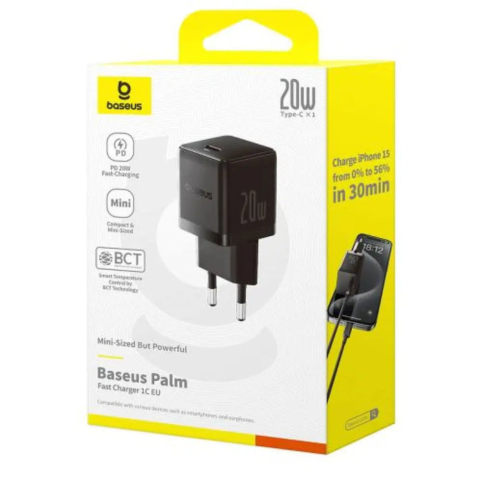 Baseus Travel Charger Palm Series Type-C PD 3.0 QC 3.0 20W